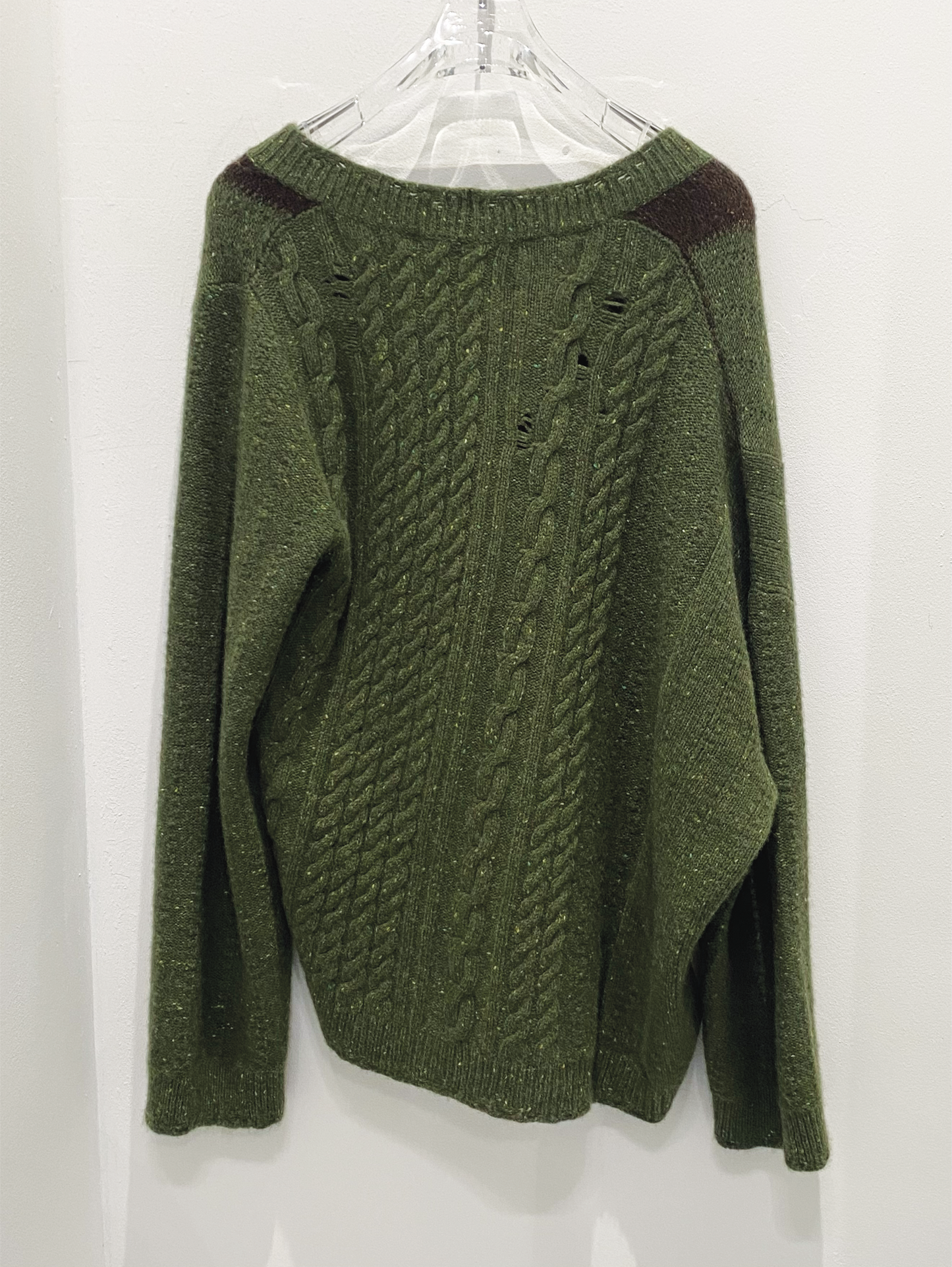 ENFANTS RICHES DÉPRIMÉS Asymmetrical Cardigan Green/Multi