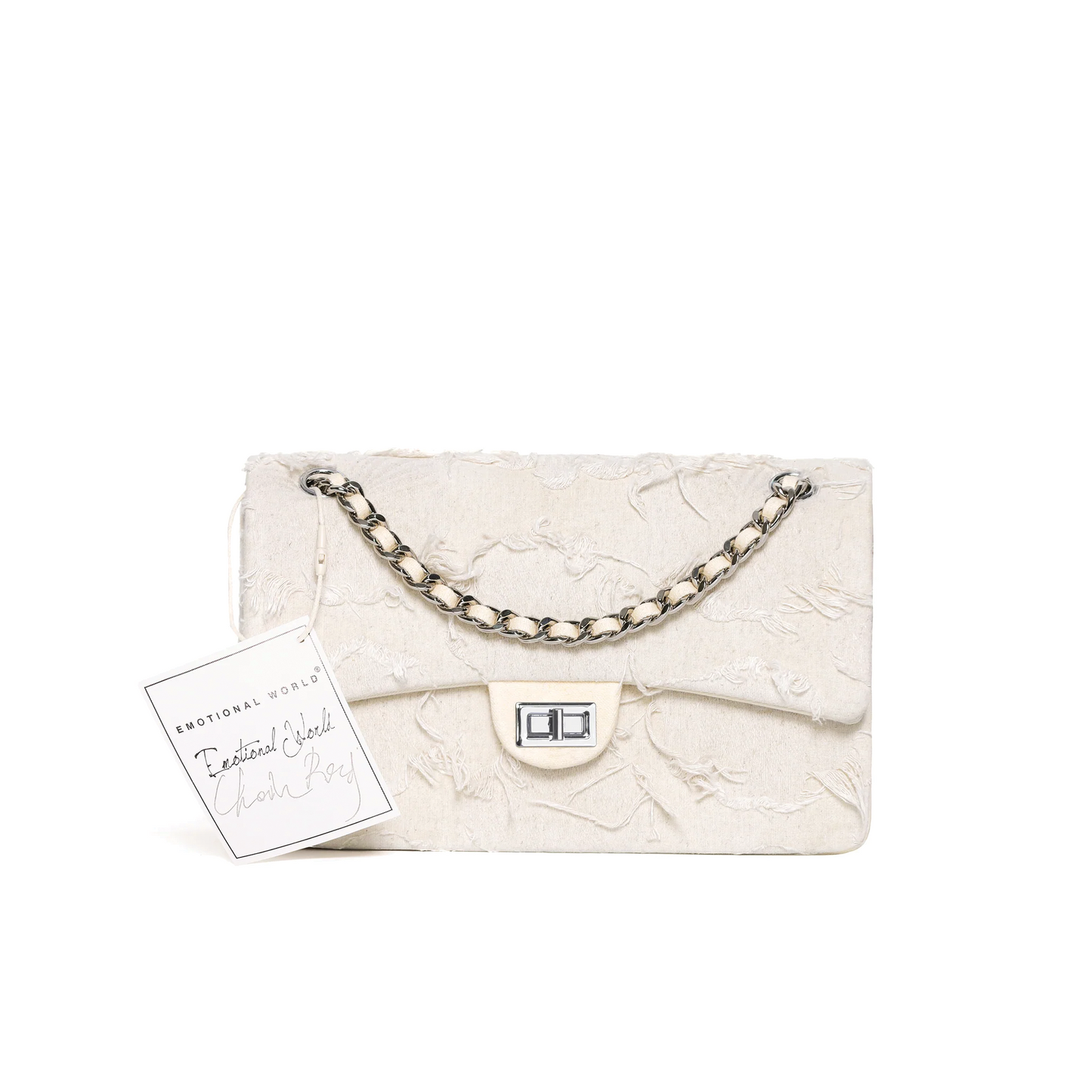 Emotional World Vintage Chain Bag Medium Off White