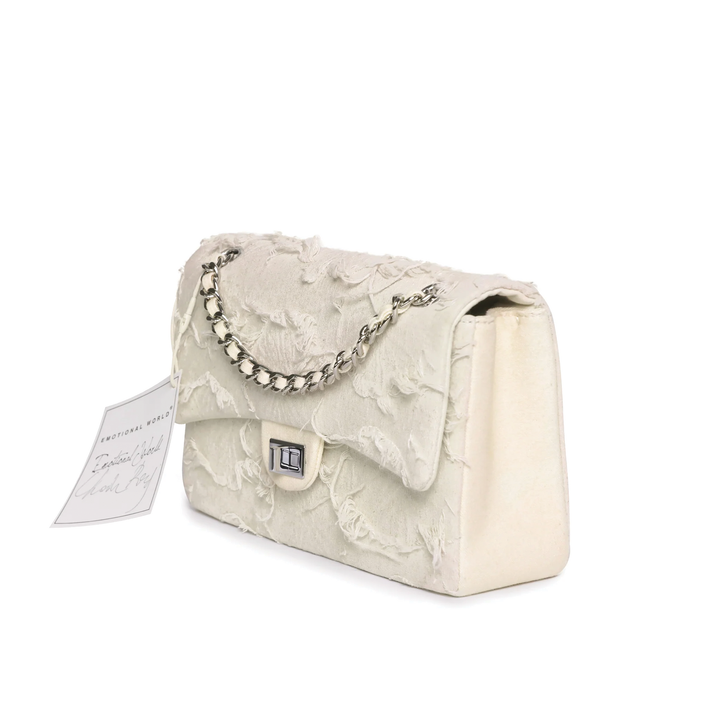Emotional World Vintage Chain Bag Medium Off White