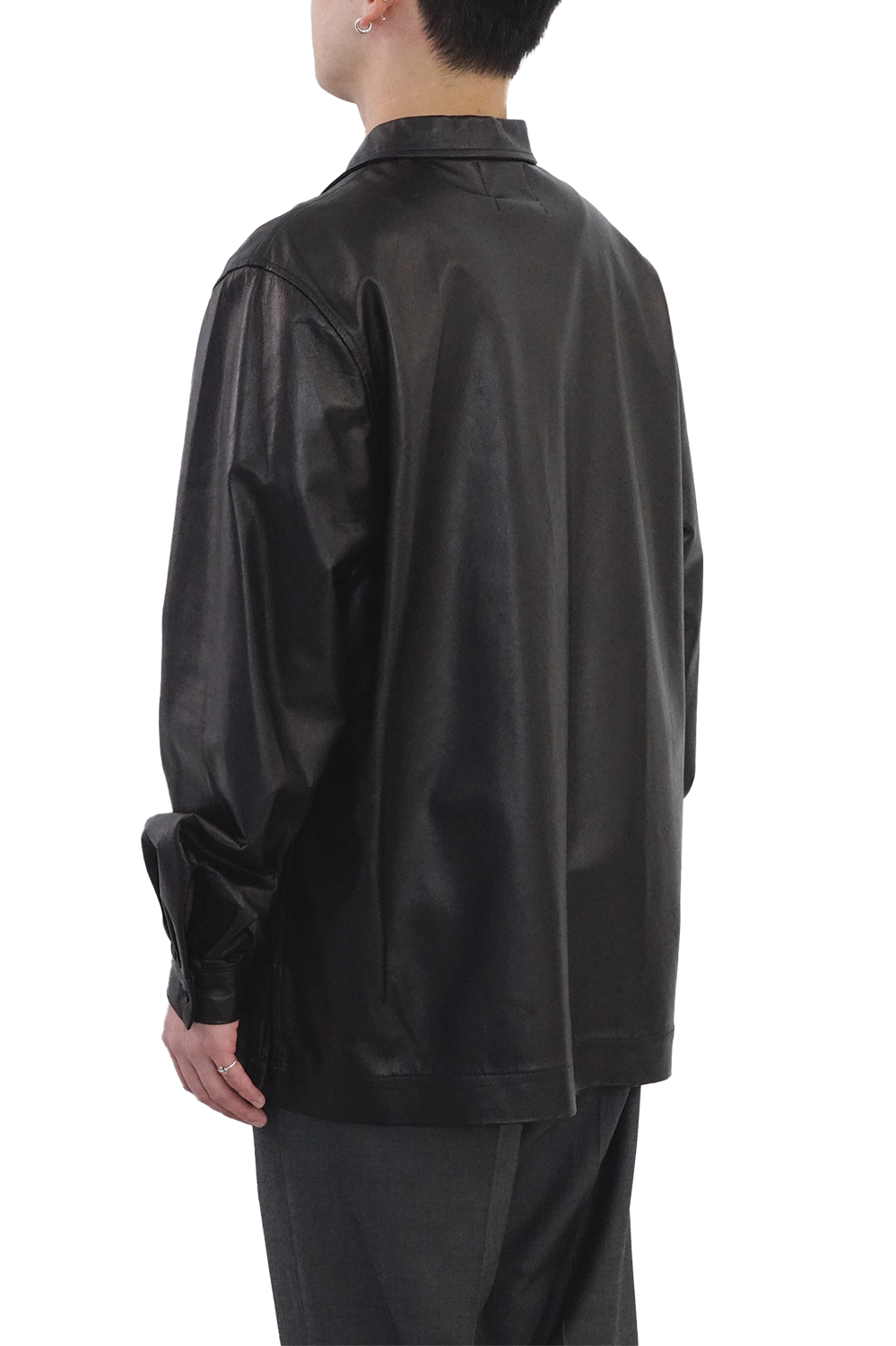 ENFANTS RICHES DÉPRIMÉS Sheep Leather Shirt Black