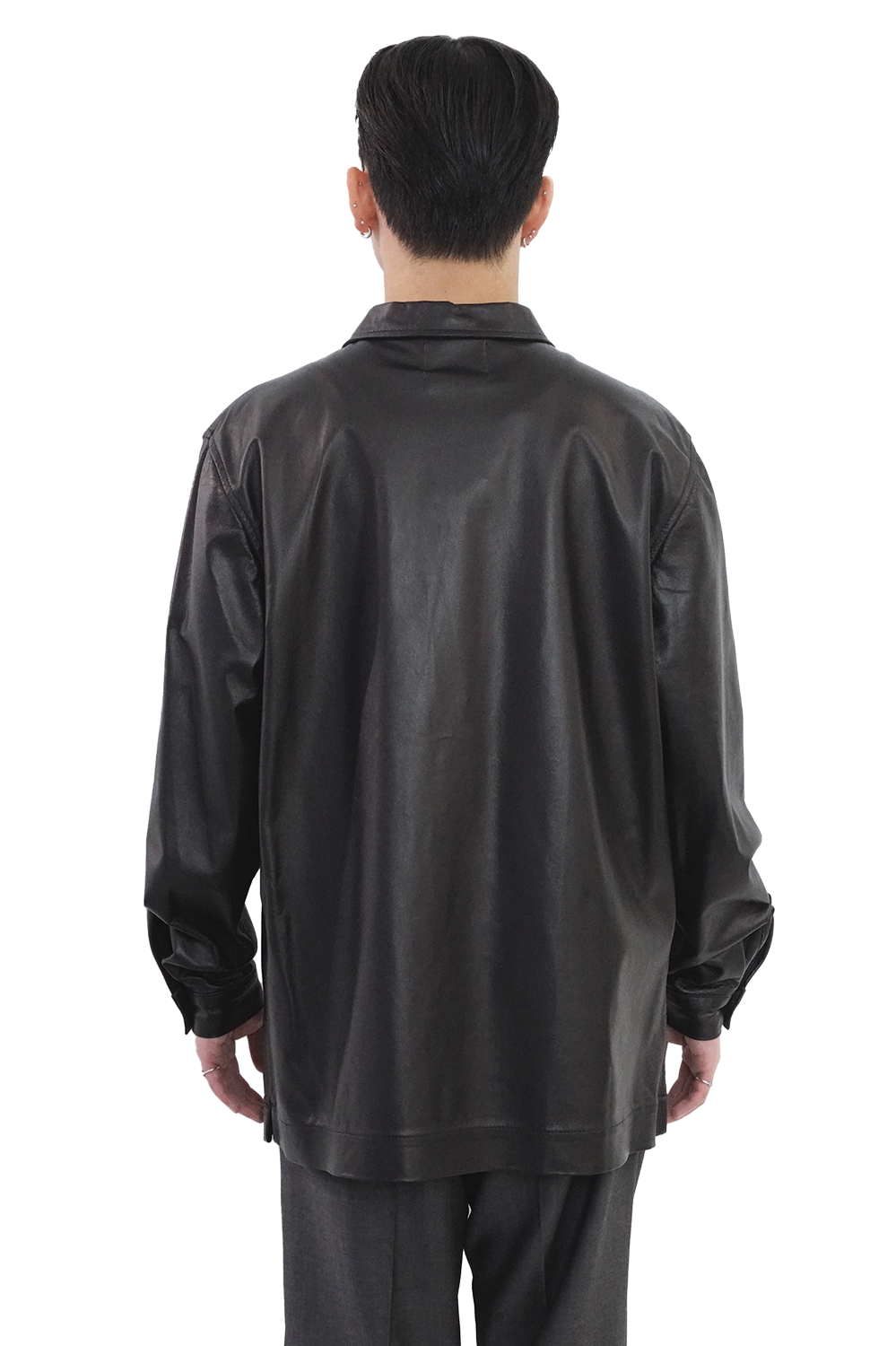 ENFANTS RICHES DÉPRIMÉS Sheep Leather Shirt Black