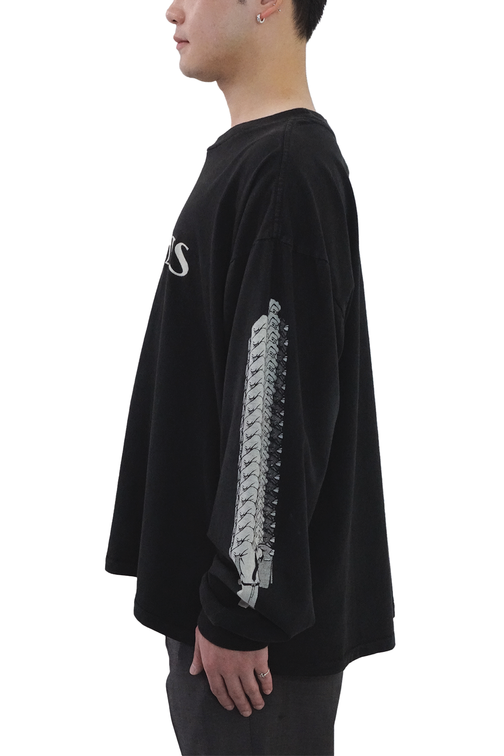 ENFANTS RICHES DÉPRIMÉS Scan Reject LS T-shirt Faded Black/Multi