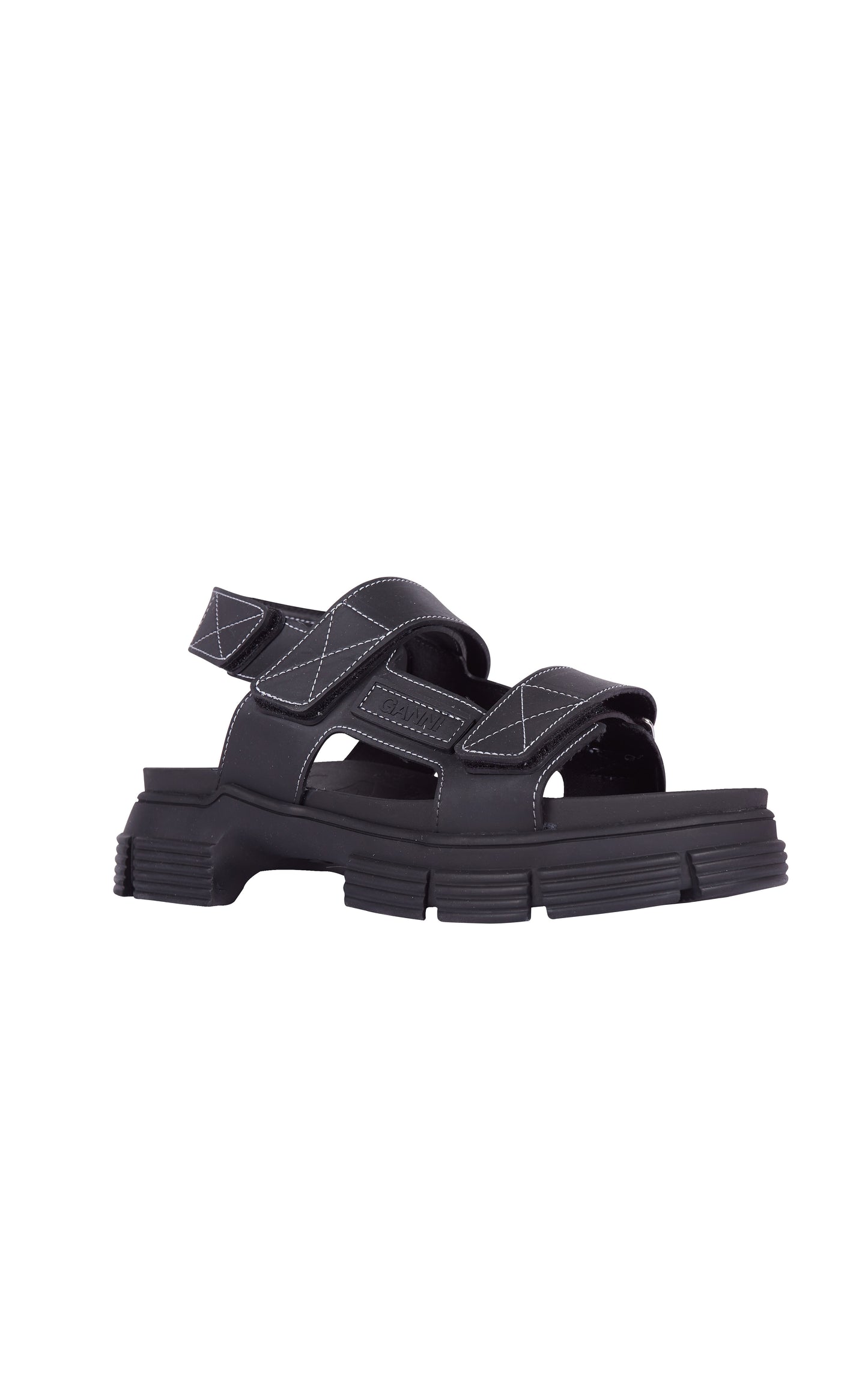 Ganni Rubber Sandals Black