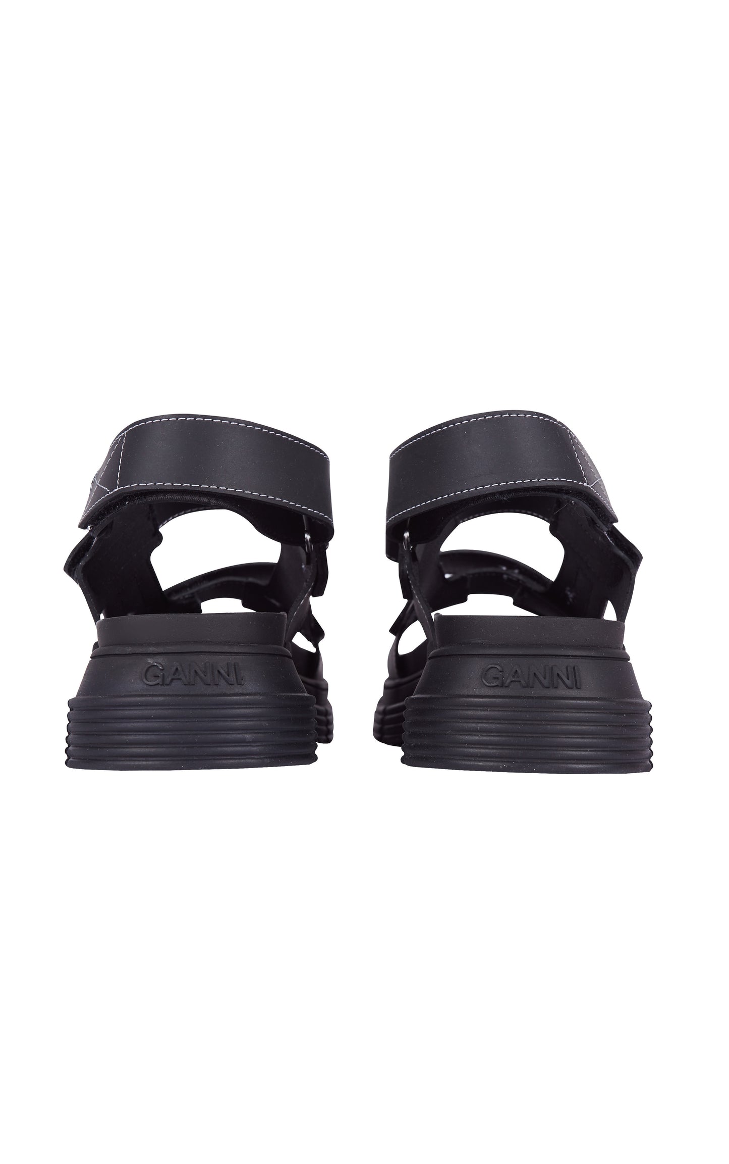 Ganni Rubber Sandals Black