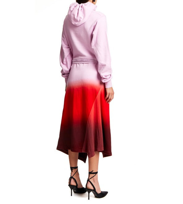 Ambush tie dye hooded Dress Pink Multi