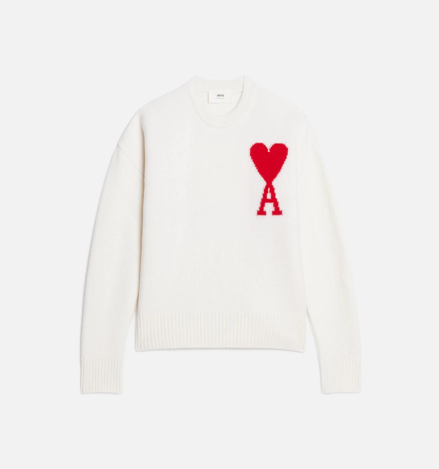 Ami de Coeur Crewneck Sweater White