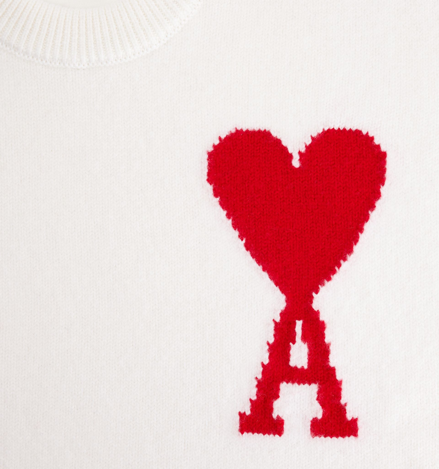 Ami de Coeur Crewneck Sweater White