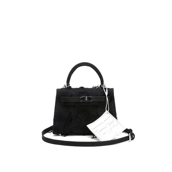 Emotional World Vintage Black Navy Shoulder Bag 19