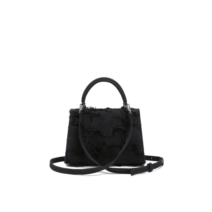 Emotional World Vintage Black Navy Shoulder Bag 19