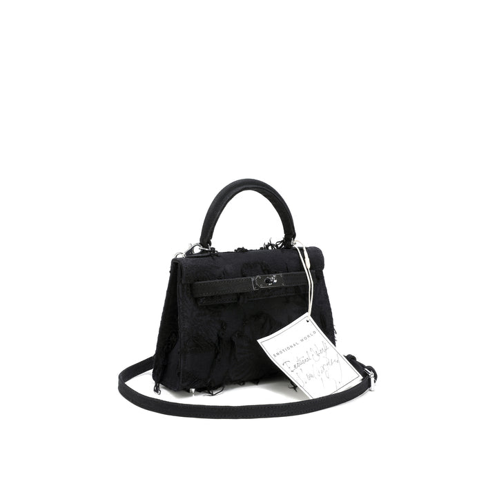 Emotional World Vintage Black Navy Shoulder Bag 19