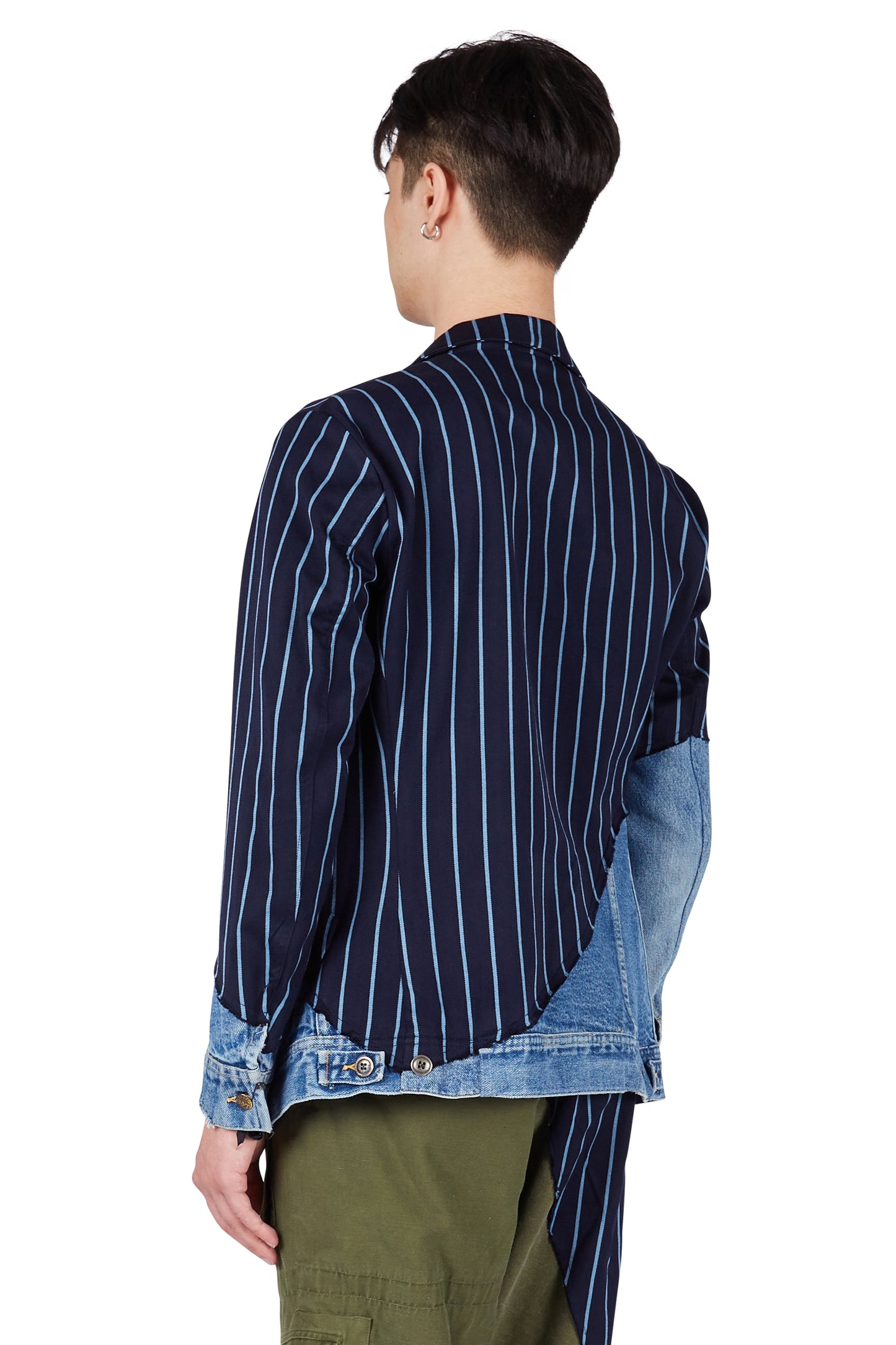 Greg Lauren 50/50 Prep Blazer Navy/Denim
