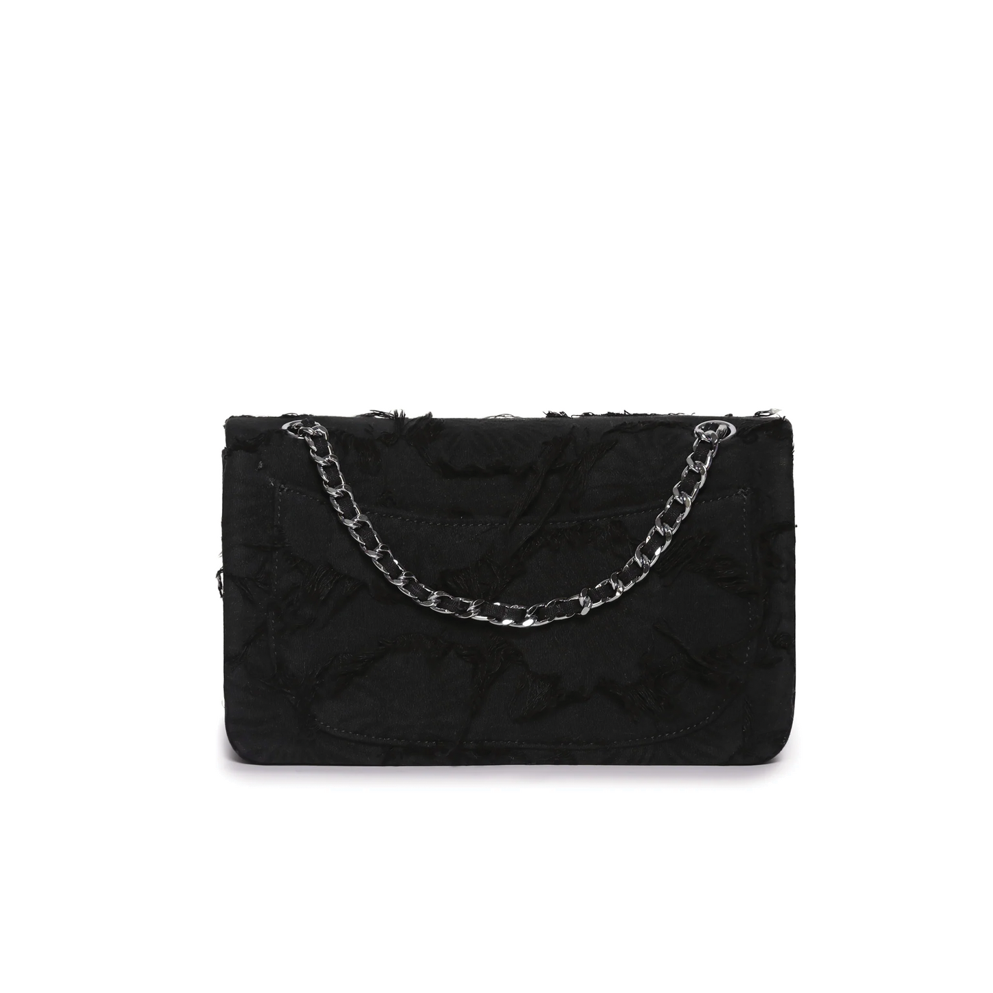 Emotional World Vintage Chain Bag Medium Black Navy