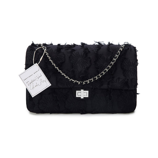 Emotional World Vintage Black Navy Chain Bag