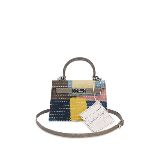 Emotional World Vintage Multi Grey Boro Shoulder Bag 19