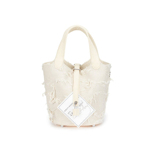 Emotional World Vintage Off White Bucket Bag