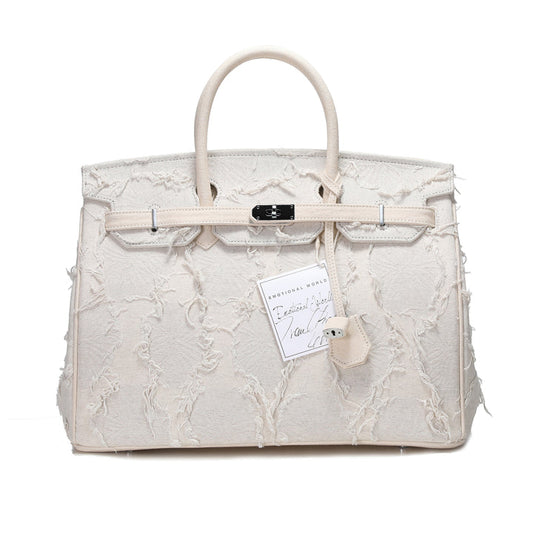 Emotional World Vintage Off White Travel Bag 40