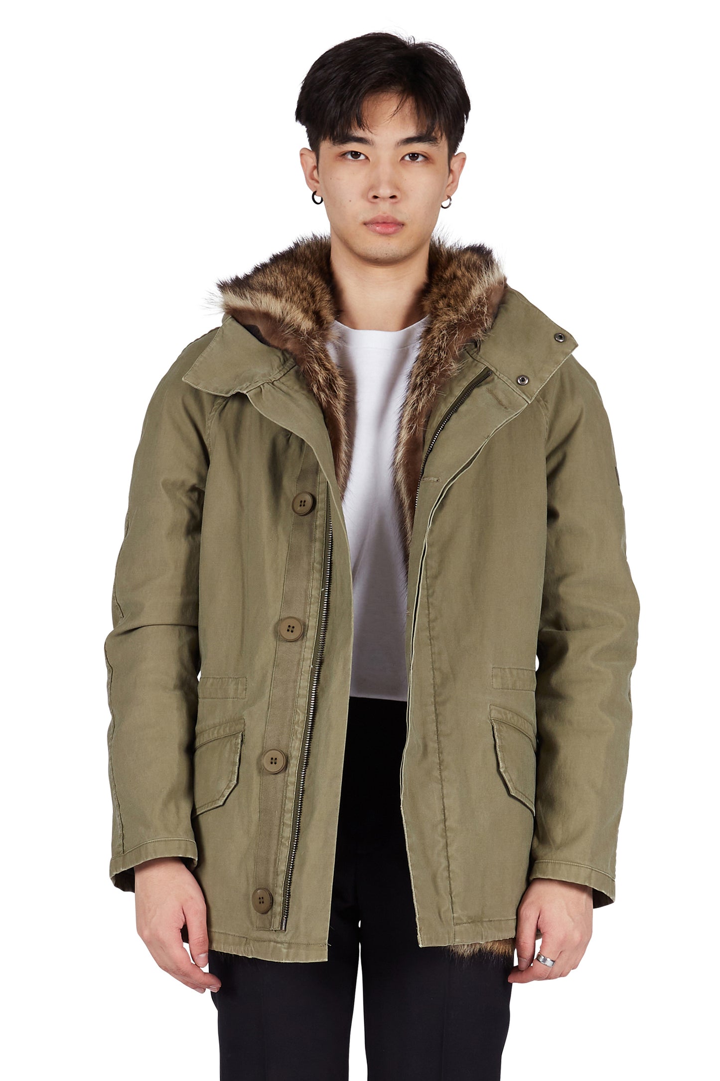 Yves Salomon Khaki Parka