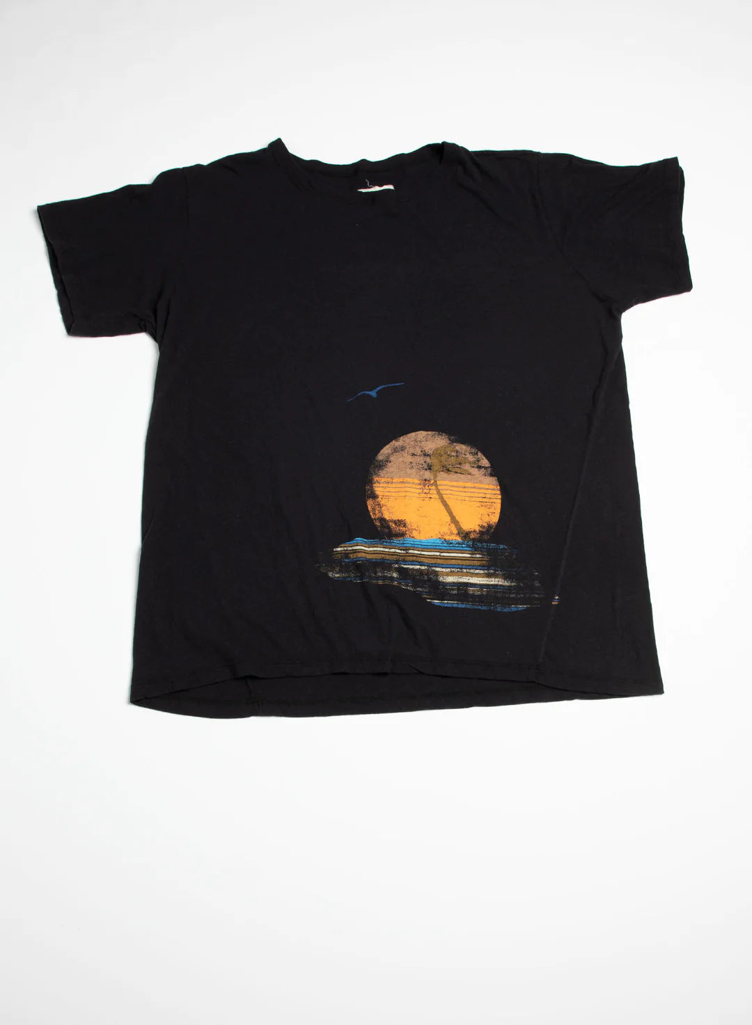 Greg Lauren Black Sunset Tee Black