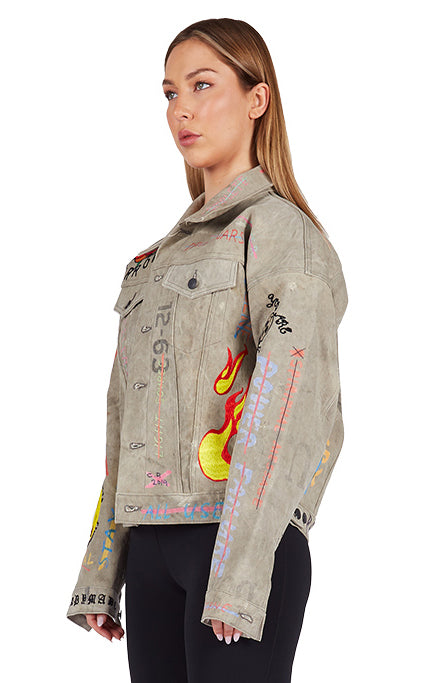 Readymade Work Jacket with Print