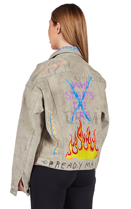 Readymade Work Jacket with Print