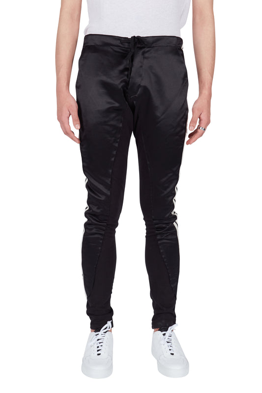 Greg Lauren 50/50 Long Slim Pants Black